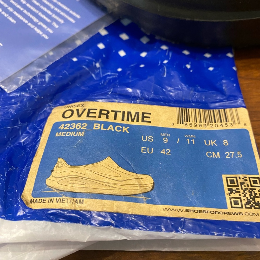 Shoes for Crews Unisex-Adult Overtime non-slip - men’s size 9 woman’s size 11 - Picture 7 of 7